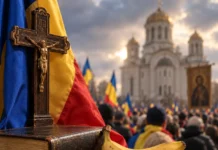 icoană, steag și banană simboluri politice