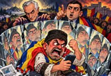 Ilustrație conceptuală despre negarea greșelii politice