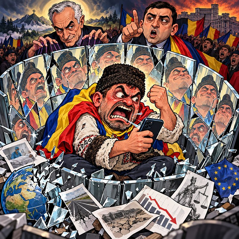 Ilustrație conceptuală despre negarea greșelii politice